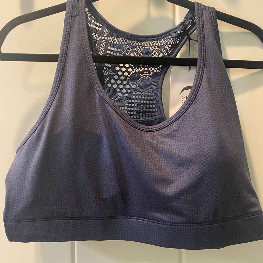 NEW with tags Textured Blue Sports Bra-